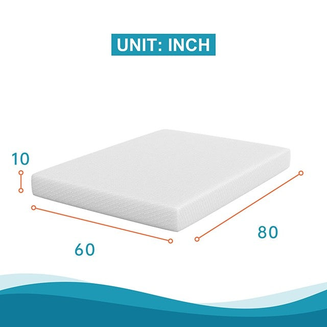 10" gel infused memory foam mattress